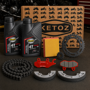 CMB11 TTR 125/150: repuestos exactos, aceite Rasch Koral, cadena y caja KETOZ en taller