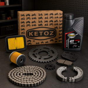 CMB15 XTZ 150: repuestos exactos, aceite Rasch Koral, cadena y caja KETOZ en taller