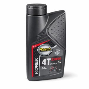 Aceite Rasch Korek 4T 25W60 SL 1L fondo blanco