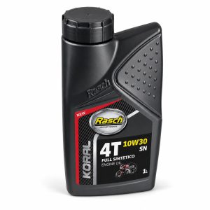 Aceite Rasch Koral 4T 10W30 SN Full Sintético 1L fondo blanco