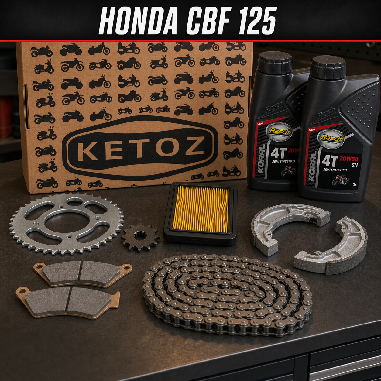 Combo de mantenimiento para HONDA CBF 125